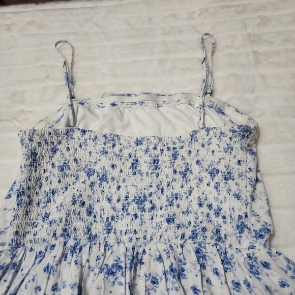 Aeropostale Lace Trimmed Fit & Flare Ditsy Floral Cottagecore Dress Size Small - Picture 8 of 9